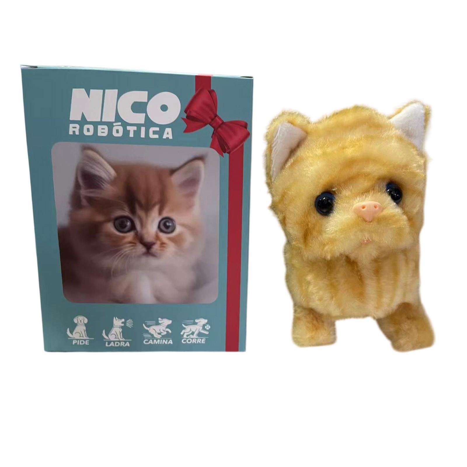 

Милая плюшевая кукла-робот-кошка, подходящая в качестве подарка для детей One Size