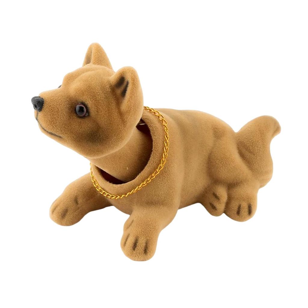 Dog Figurine for Vehicle Dashboard, Interior Accessories for Pet Lovers, Gift for Office Space