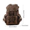 Canvas Backpack Casual Daypack Outdoor Portable Men Women Hiking Travel Rucksack Knapsack for
