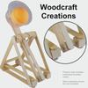 0.78" Wood Cubes with Holes - 50 Pack - Unfinished Solid Wood Beads for DIY Craft and Building Projects