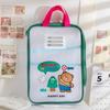 Waterproof Mesh Zipper Pouch Bag EVA Document Bag Cute Transparent File Bag  School Office Supplies