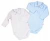 Bodysuit Polo Collar 2 Pack White Blue R 74 KLEKLE