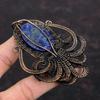 Lapis Lazuli Pendant Copper Wire Wrapped Pendant Natural Gemstone Pendant Handmade Jewelry Octopus Pendant For Gift Copper Wire Wrap Jewelry