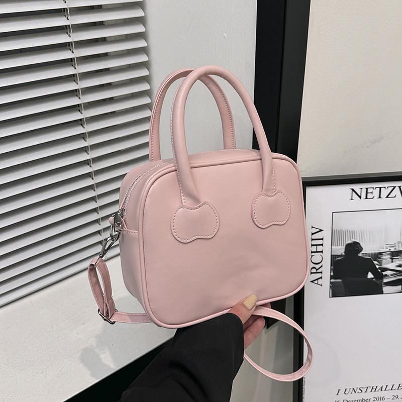 2024 Summer New Korean Fashion Handheld Small Square Bag Women's Commuter Small Bag Simple Single Shoulder Crossbody Bag