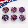 1/6Pcs Independence Day Body Glitter Gel, Patriotic Red White Blue Face Hair Glitter, Waterproof Sparkling Makeup Sequins, 4th of July Accessories