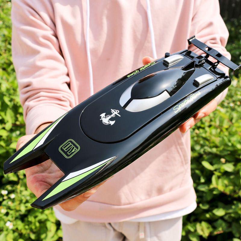

2.4G Dual-Motor Remote Control High-Speed Speedboat Toy for Children Single Battery срібний