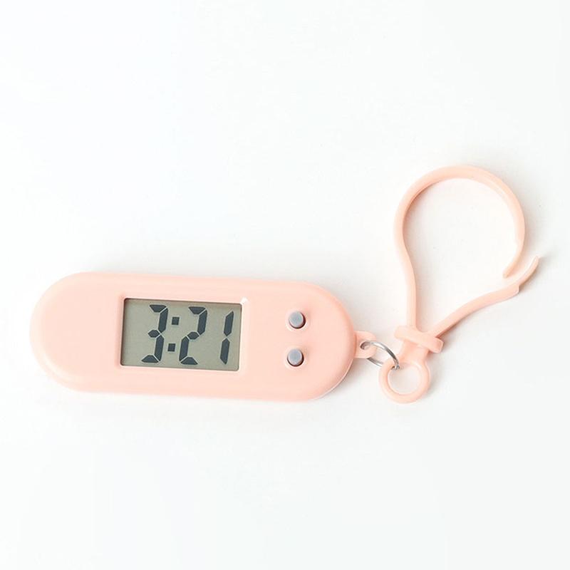 

Портативный электронный брелок-часы Мини карманные электронные овальные подвесные часы Цифровые настольные часы с отображением времени и даты для студента