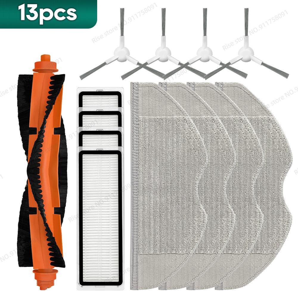 

Совместимо для робота-пылесоса Xiaomi S40C / E101 Аксессуары Основная щетка HEPA-фильтр Ткань для швабры Запасные части