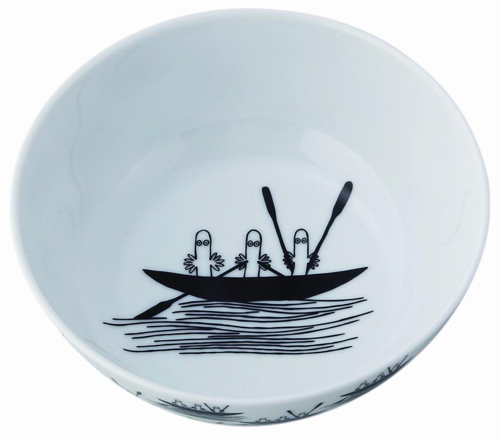 Yamaka Shoten MOOMIN Hattifattener 15cm Microwave and Dishwasher Moomin Nordic Day Wedding Made in "Bob Foundation" Bowl, Design, Approx. Diameter,