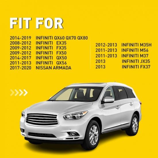 For Nissan Armada 17-20 Door Handle Escutcheon Infiniti QX60 Front Outside Cover