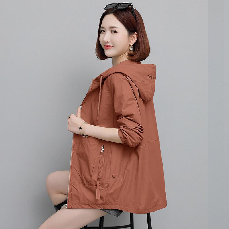 Women's coat, new women's temperament top Casual versatile short jacket trench coat