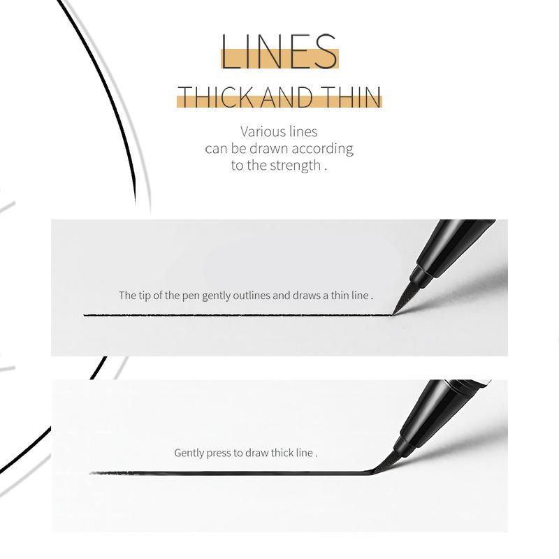 YOUNG VISION 5 Colour Set Square Water Smudge-proof Sponge Tip Eyeliner One Shot Eyeliner