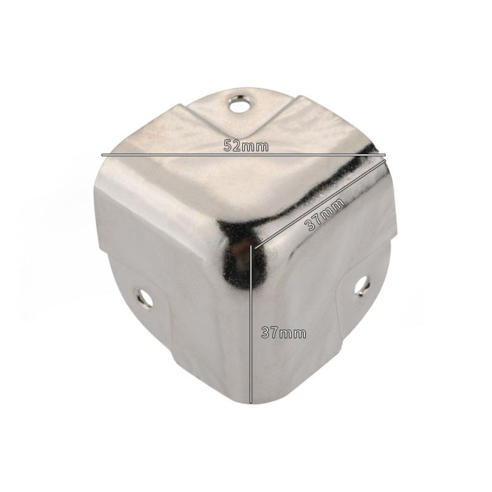 

Iron Corner Guard of Wooden Box Various Styles Luggage Hardware Accessories Sheet Angle Table 37x37mm-style 4-silver