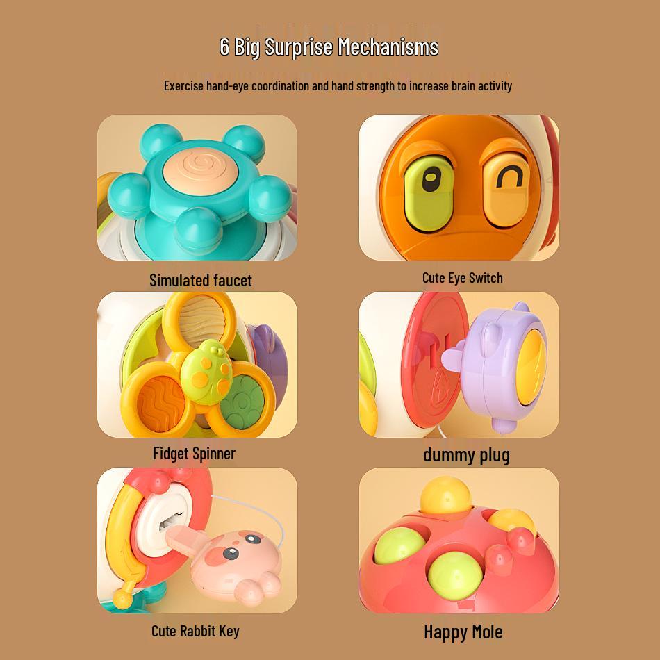 Busy Grabbing Ball: Tactile Rattle Toy for Infant and Toddler Hand Movement and Concentration Training