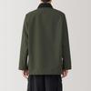 MUJI Corduroy Collar Dark Size S Men's Water-Repellent Jacket, Green, (AC1VJA4A)