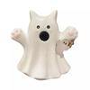 Bootiful Resin Ghost Halloween Decorative Figurine Target Spooky Small Ornament Holding Pumpkin and Bat Halloween Decoration