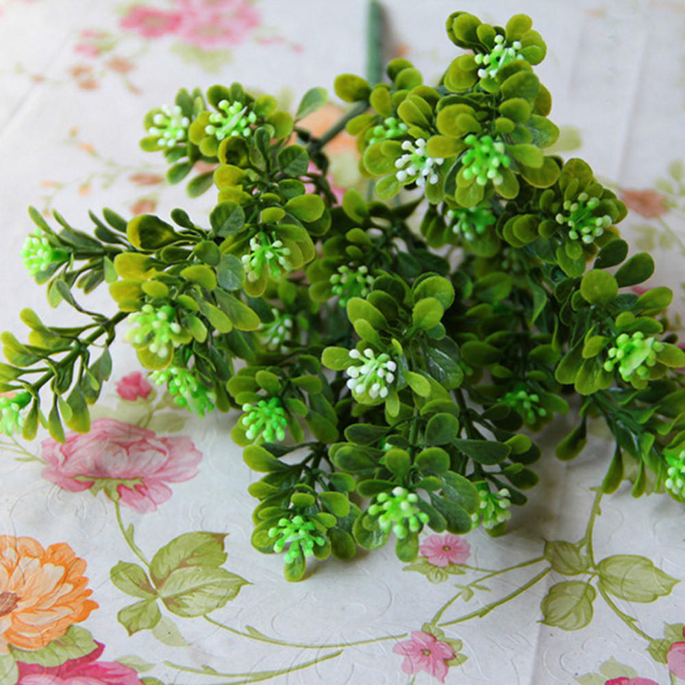 

(Никита) Искусственные поддельные листья Холли Листья Моделирование листьев Свадебная вечеринка Домашний декор One Size зелёный