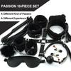 Sexy Leather BDSM Kits Plush Sex Bondage Set Handcuffs Sex Games Whip Gag Nipple Clamps Sex Toys For Couples Adults Games