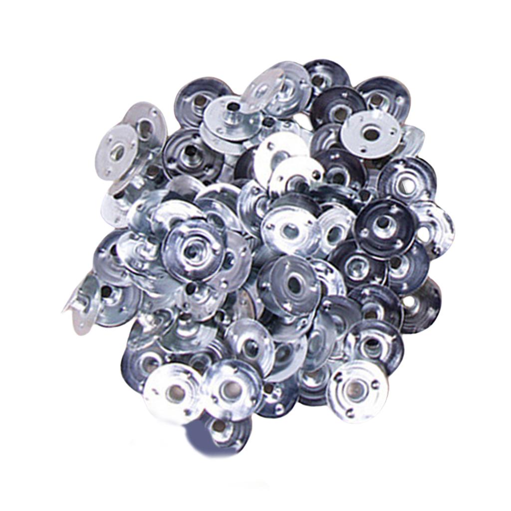 Pack of 100 Metal Candle Wick Sustainers Tabs for Handmade Candle Projects Tealight Wick Holders Clip DIY Accessories