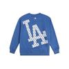 MLB Old Flower Sweatshirts Unisex Blue Crew Neck Moderate Regular 31MTM2111-07U