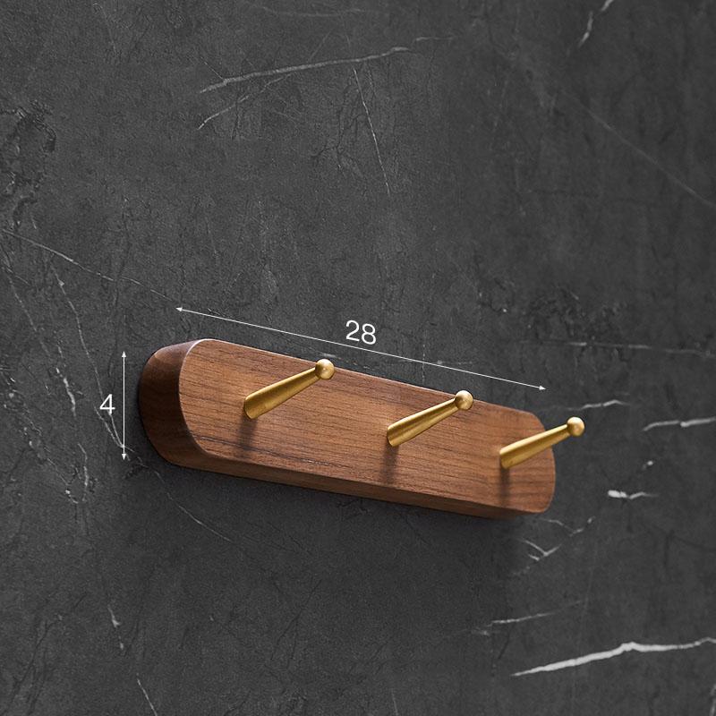 Brushed Gold Bathroom Robe Hook Clothes Hook Wood Aluminum Rack Hanger Towel Hanger Kitchen Hanger Bathroom Accessories