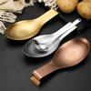 Fish Shape Stainless Steel Spoon Rest Thickened Cooking Spoon Buffet Clip Turner Tray Hotel Restaurant Kitchen Utensil Holder