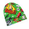 ZLIENSZUS Adult Beanie Hat with Comic Print - Colorful 2D Flat Printing Winter Suitable for Streetwear, Layering for Fall & Winter Outfits, Fashionabl