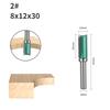 8MM Shank Cove 12MM 14MM Green Pattern Bit Router Bit Face Mill Carbide Cutter Woodworking Milling Cutters for Wood Bit End Mill