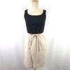 Sleeveless Dress Women’s S Black Beige Knee Length(USED)