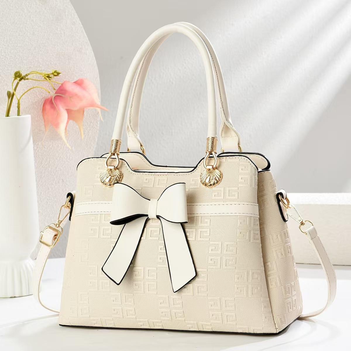 

Модная сумка 2025 года с новым бантом на одно плечо для женщин грязно-белый