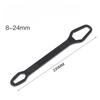 5mm Thick Adjustable Torx Wrench - Self-Tightening Dual-Head Spanner, Fits 3-17mm, Portable for Home & Auto Repairs, Versatile Black