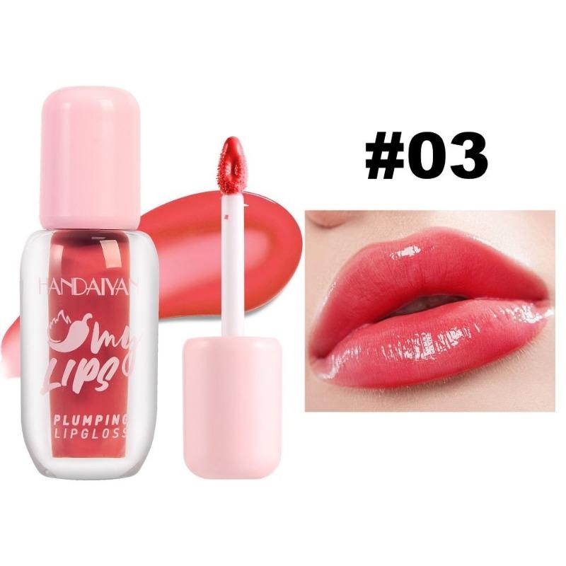 Water-gloss Mirror Lip Glaze, Plump Lips, Pearlescent Lip Gloss, Handaiyan Long-lasting Moisturizing and Moisturizing Lip Dye