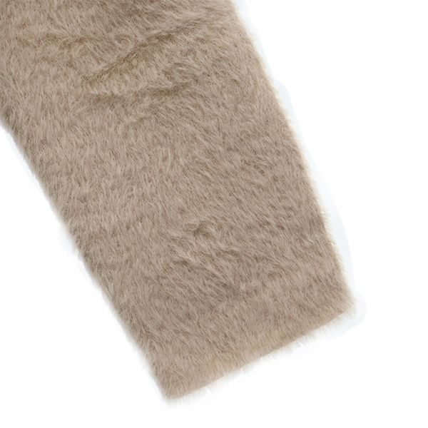 Unused AMAIL Long Sleeve Turtleneck Shaggy Knit Sweater F Beige Women Used