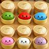 *Large Dumpling Stress Ball with Steamer Colorful Squishy Bun Sensory Toy for Anxiety Relief, Squeeze Dough Ball for Adults&Kids