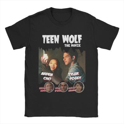 Teen Wolf Film Koszulka Letnia Koszulki Rekreacyjne Dla Dorosłych 100% Bawełna Wygodne Koszulki Oversize Krótki Rękaw Streetwear Top