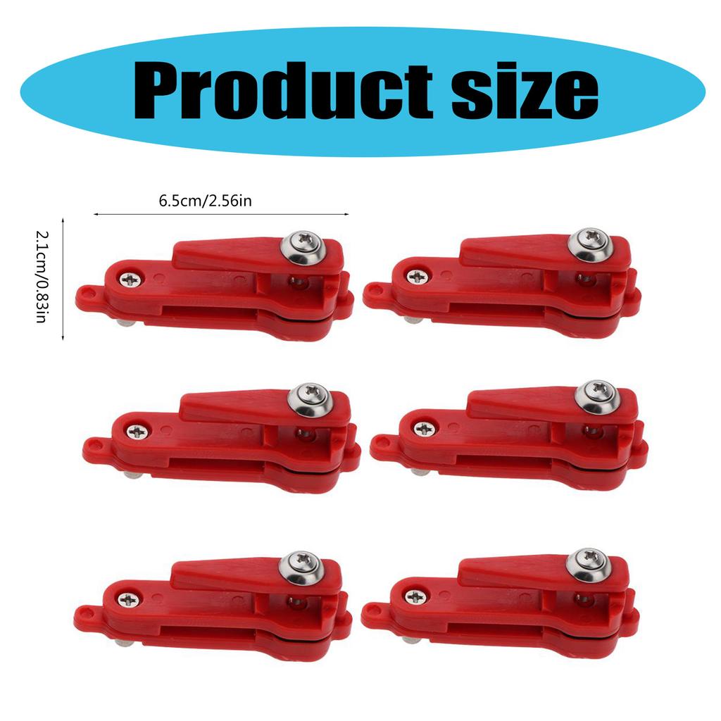 6 Pezzi Moschettoni a Linea per Planer Board Clip di Rilascio Downrigger Moschettone a Tensione Pesante Clip di Rilascio Peso Clip di Rilascio per Pesca