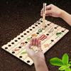 Wooden Plant Spacing Ruler Gardening Tool for Vegetables, Fruits, Flower Beds, for Balcony, Greenhouse, for Beginners, Gareners