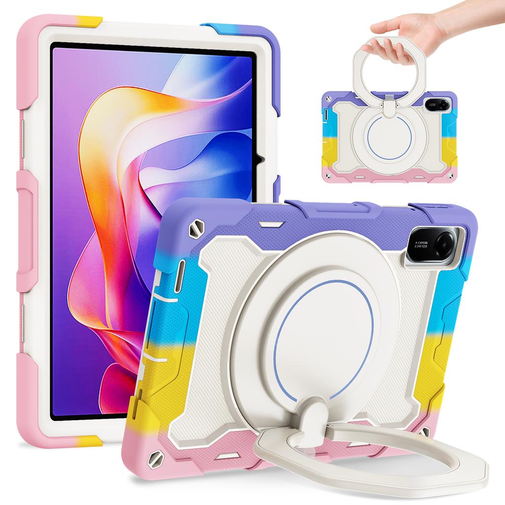 For Xiaomi Redmi Pad 2 Case with Kickstand PC + Silicone Shockproof Rugged Tablet Cover