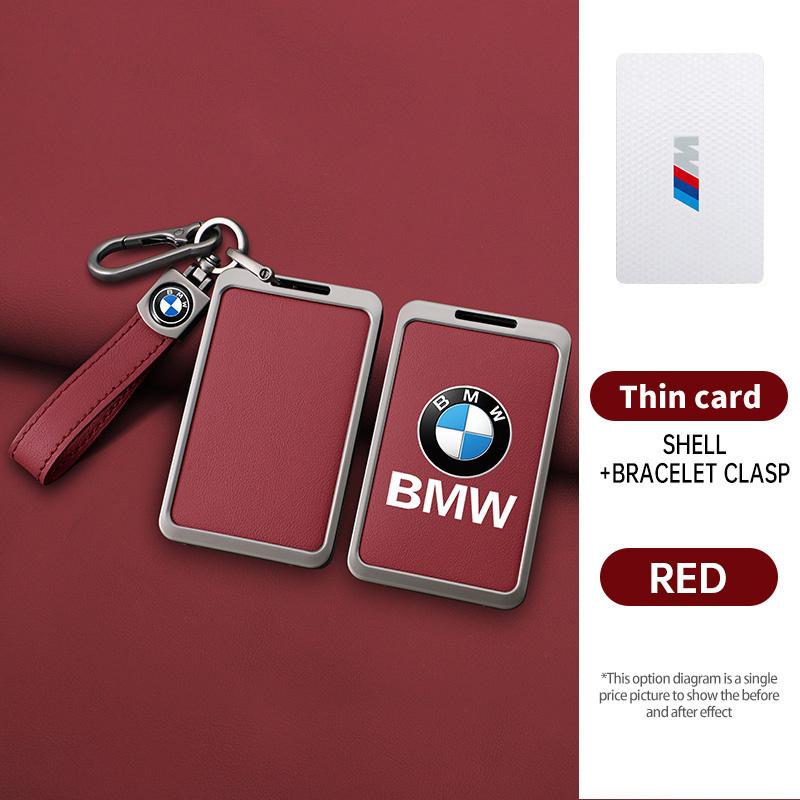 Zinklegierung Leder Auto Smart NFC Karten Schlüssel Etui Abdeckung Schale Für BMW M 3 5 7 Serie X1 X3 X5 X6 X7 535le Auto Schlüsselanhänger Zubehör