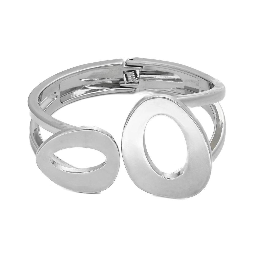 Metal Texture Smooth Water Drop Hug Bracelet Trend Spring Open Bracelet Jewelry