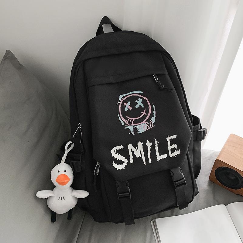 Fashion Letter Backpack Elementary School Students Junior High School Students High Quality Female Students