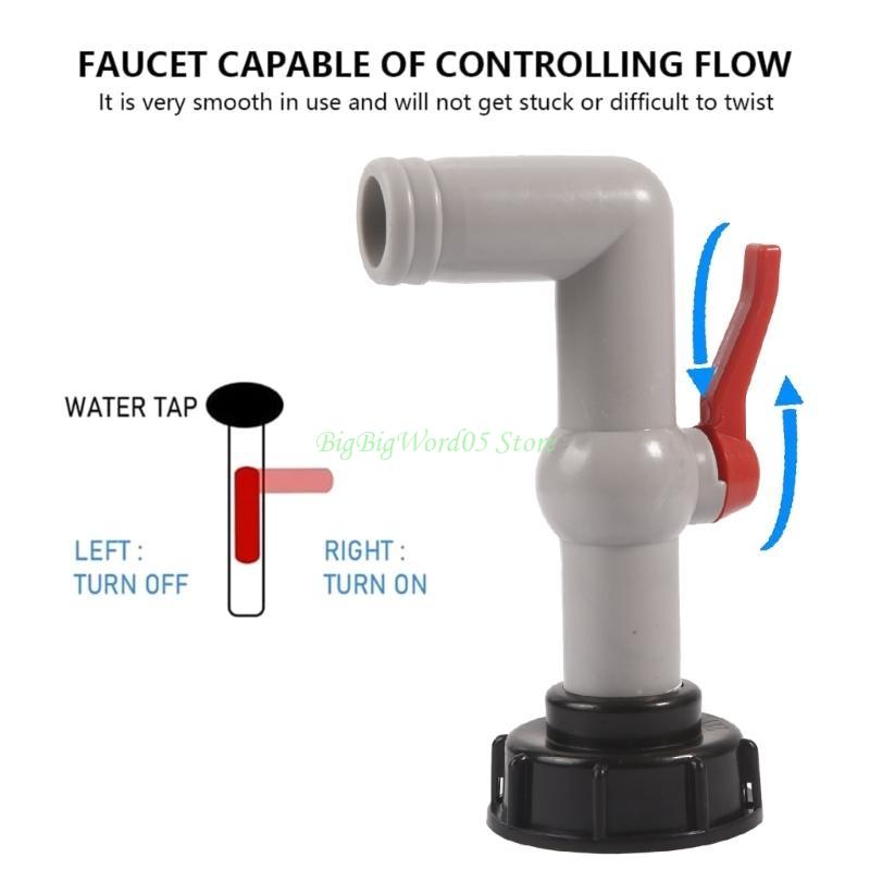 24TE Steckdose Wasserhahn 1 Zoll Auslassventile Tanks Adapter Tanks Zubehör