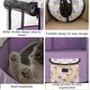 Dog Playpen with Door and Top for Small Dogs Indoor Exercise  Pet Tent Playground for Cats Multiple Colors S/for M