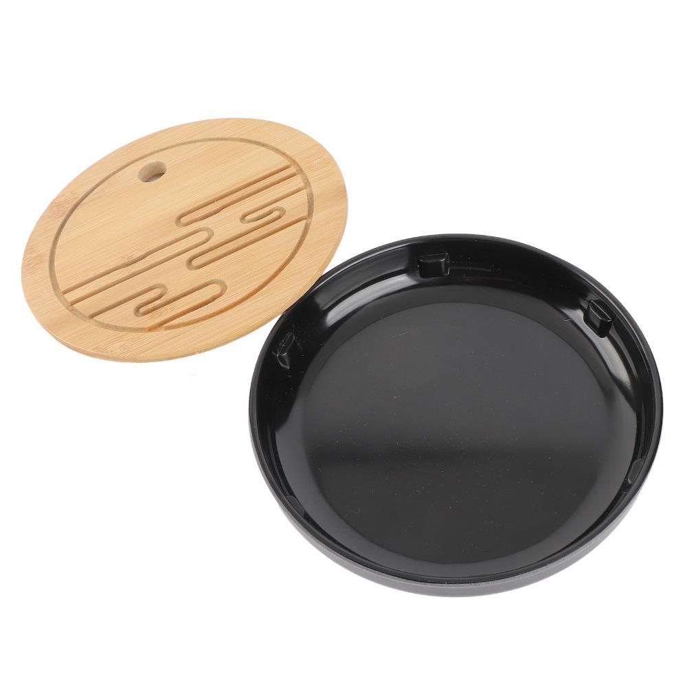 Bamboo Material Bamboo Tea Tray Black Color Kungfu Tea Tray  Chinese Vintage Tea Set