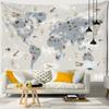 26-1 Tapestry Wall Hanging Retro Cartoon Map Psychedelic Boho Kids Room Background Room Decoration
