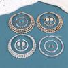 3Pcs Women'S Jewelry Set With  Multi-Layer Collars Necklace Earrings Bracelets Wedding Party Accessories