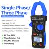 BTMETER 580P 3-Phase True-RMS Power Clamp Meter, 9999 Counts. Supports AC/DC Voltage & Current, KW/HP, Power Factor, KVA/VAR, Inrush Current and