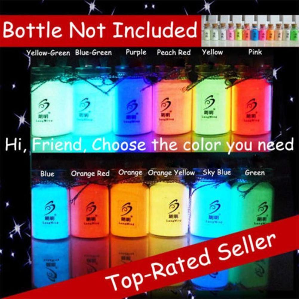 Smart 10g Bright Glow in the Dark Environmental Fluorescent Powder DIY Pigment