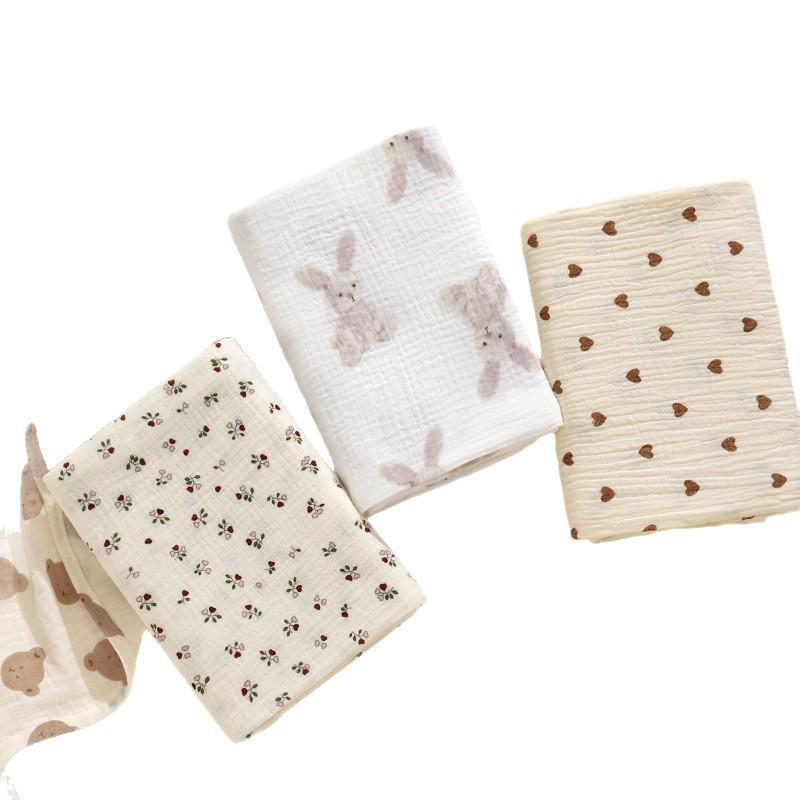 Crepe Cloth Double-Layer Towel, Newborn Baby Baby Absorbent Bath, Pure Cotton Children'S Blanket Gauze Bag Sheet