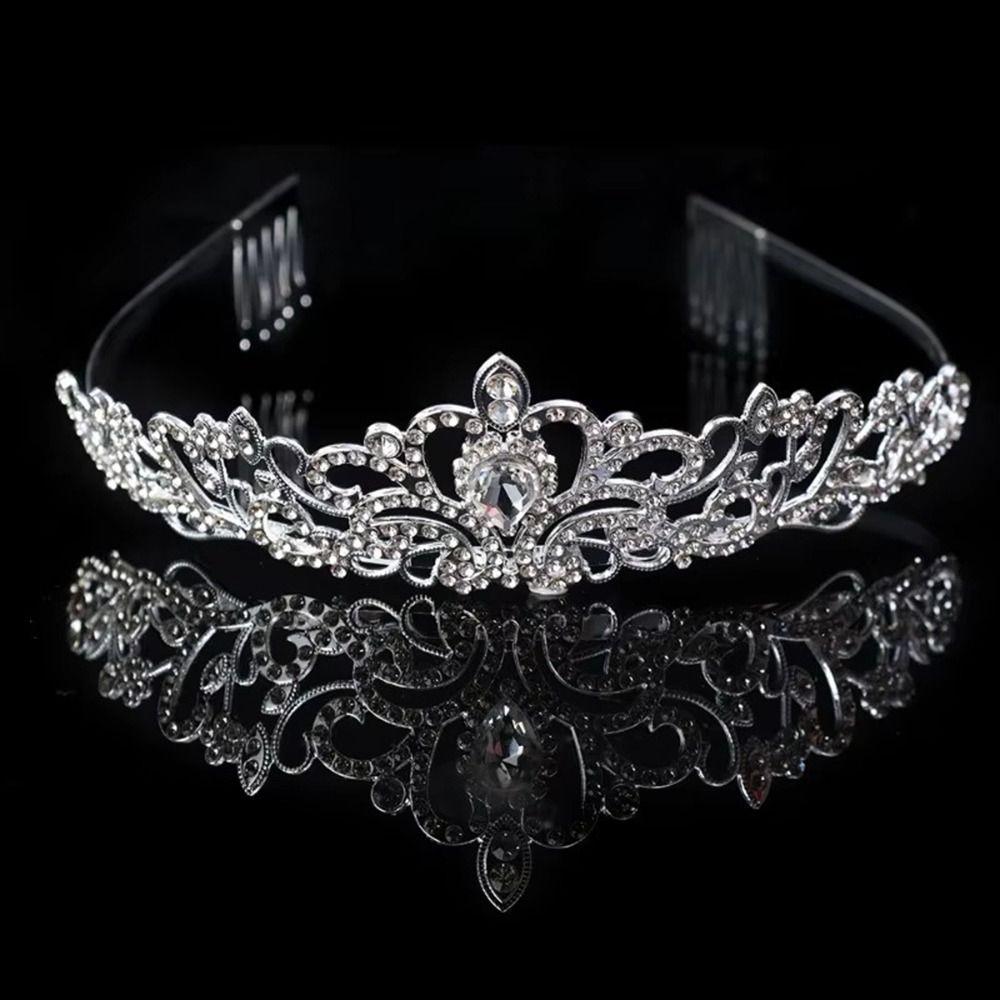 Silver Color Bridal Tiara Sparkling Bridal Crowns New Hair Crown  Bridal
